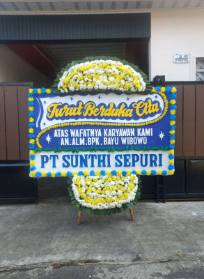Papan Bunga Duka di Rancanumpang